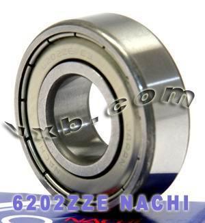 6202ZZE Nachi Bearing Shielded C3 Japan 15x35x11 - VXB Ball Bearings