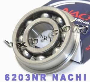 6203NR Nachi Bearing Open C3 Snap Ring Japan 17x40x12 - VXB Ball Bearings
