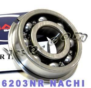 6203NR Nachi Bearing Open C3 Snap Ring Japan 17x40x12 - VXB Ball Bearings