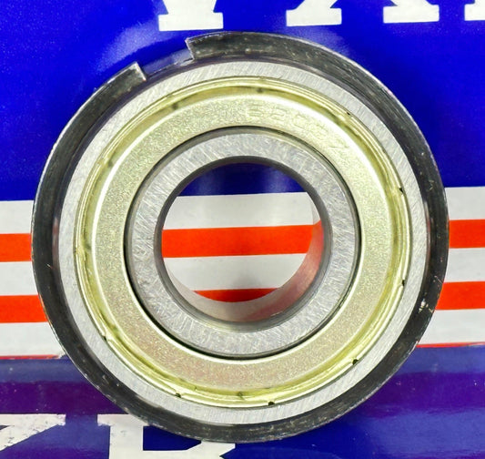 6203ZZNR Shielded Bearing with snap ring groove + a snap ring 17x40x12 - VXB Ball Bearings