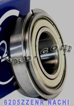6205ZZENR Nachi Bearing 25x52x15 Shielded C3 Snap Ring Bearings - VXB Ball Bearings