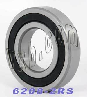 6208-2RS Ball Bearing Dual Sided Rubber Sealed Deep Groove (4PCS) - VXB Ball Bearings