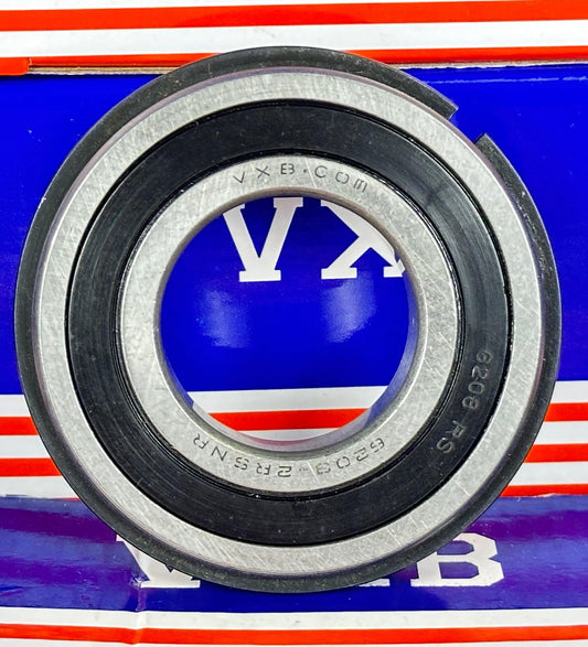 6208-2RSNR Sealed Bearing with Snap Ring 40x80x18 - VXB Ball Bearings