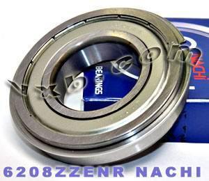 6208ZZENR Nachi Bearing Shielded C3 Snap Ring Japan 40x80x18 Bearings - VXB Ball Bearings