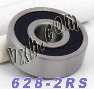 628-2RS Bearing 8x24x8 Sealed Miniature - VXB Ball Bearings