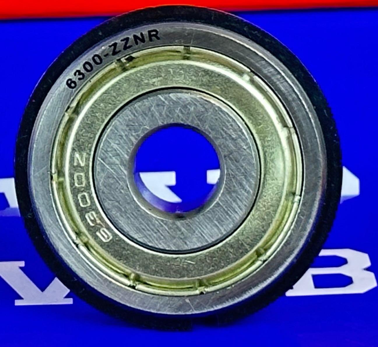 6300ZZNR Shielded Bearing with snap ring groove + a snap ring 10x35x11 - VXB Ball Bearings