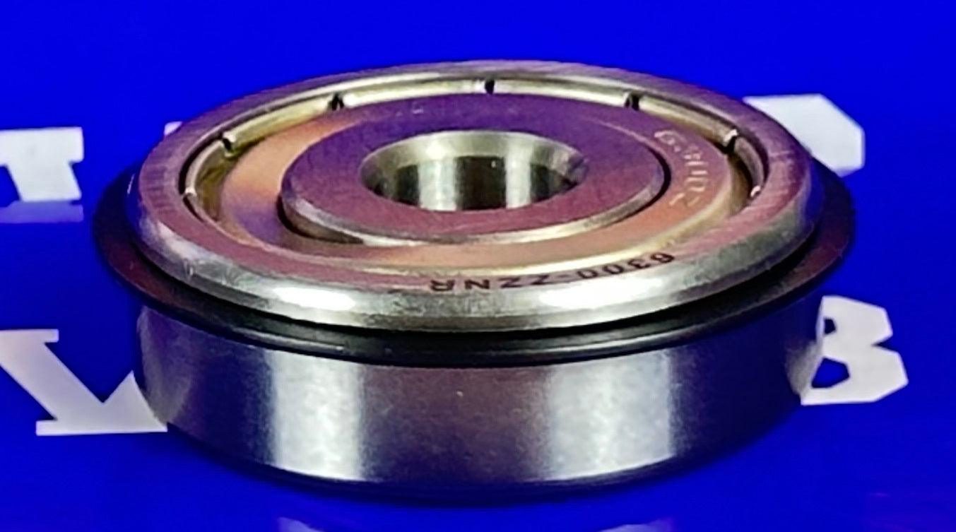 6300ZZNR Shielded Bearing with snap ring groove + a snap ring 10x35x11 - VXB Ball Bearings