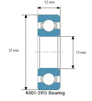 6301-2RS Bearing Deep Groove 6301-2RS - VXB Ball Bearings