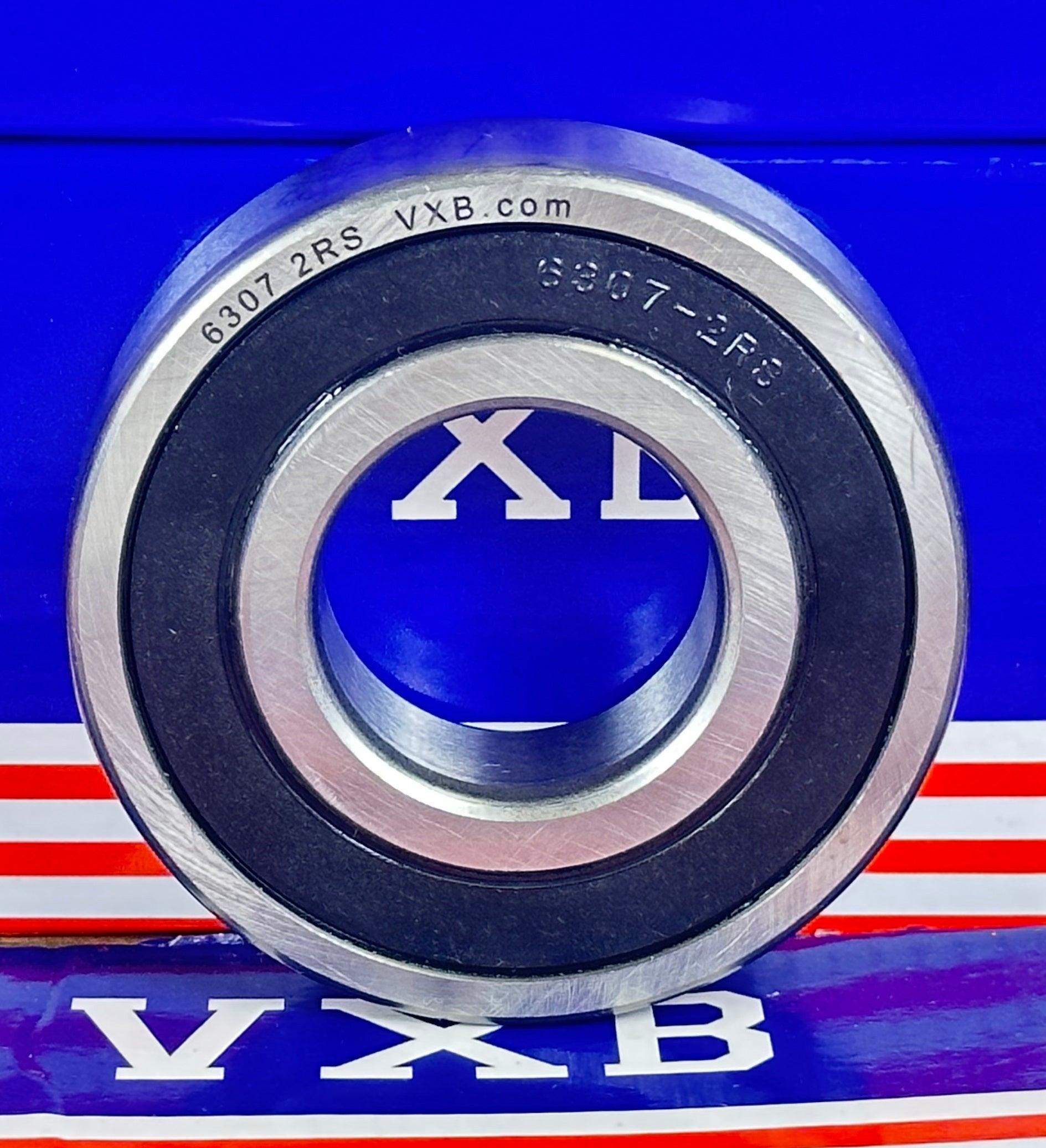 6307-2RS1 Radial Ball Bearing Double Sealed Bore Dia. 35mm OD 80mm Width 21mm - VXB Ball Bearings