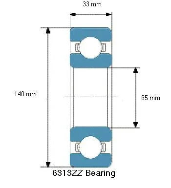 6313ZZ Bearing Deep Groove 6313ZZ - VXB Ball Bearings