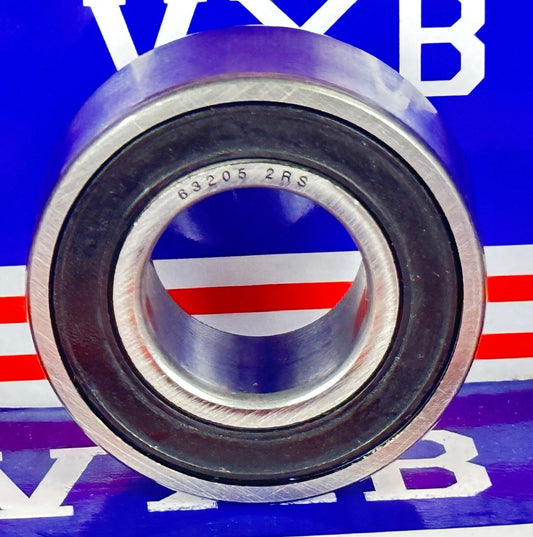 63205-2RS Radial Ball Bearing Double Sealed ID 25mm x OD 52mm x Width 21mm - VXB Ball Bearings