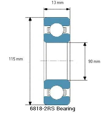 6818-2RS Bearing Deep Groove 6818-2RS - VXB Ball Bearings