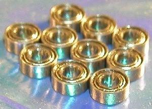 683ZZ 3x7 Shielded 3x7x3 Miniature Bearing Pack of 10 - VXB Ball Bearings