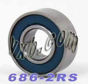 686-2RS Bearing 6x13x5 Sealed Miniature - VXB Ball Bearings
