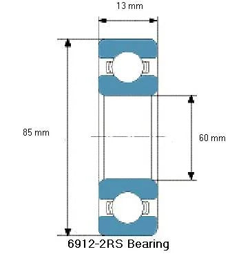 6912-2RS Bearing Deep Groove 6912-2RS - VXB Ball Bearings