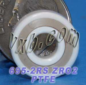 695-2RS Full Ceramic Sealed Bearing 5x13x4 ZrO2 Miniature Bearings - VXB Ball Bearings