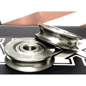 6mm Bore Bearing with 25mm 440C Stainless Steel Pulley U Groove Track Roller Bearing 6x25x7mm - VXB Ball Bearings