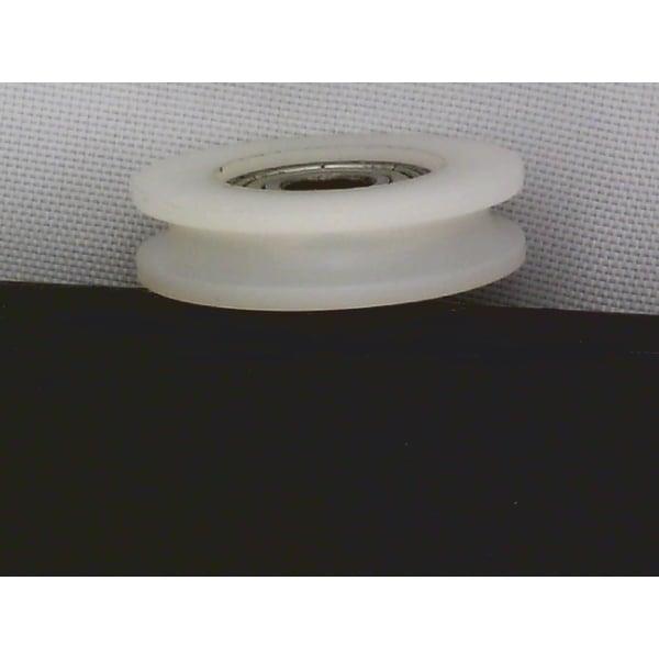 6mm Bore Bearing with 26.5mm Round Nylon Pulley U Groove Track Roller Bearing 6x26.5x9mm - VXB Ball Bearings