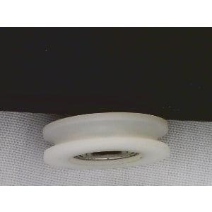 6mm Bore Bearing with 27mm Round Nylon Pulley U Groove Track Roller Bearing 6x27x9mm - VXB Ball Bearings