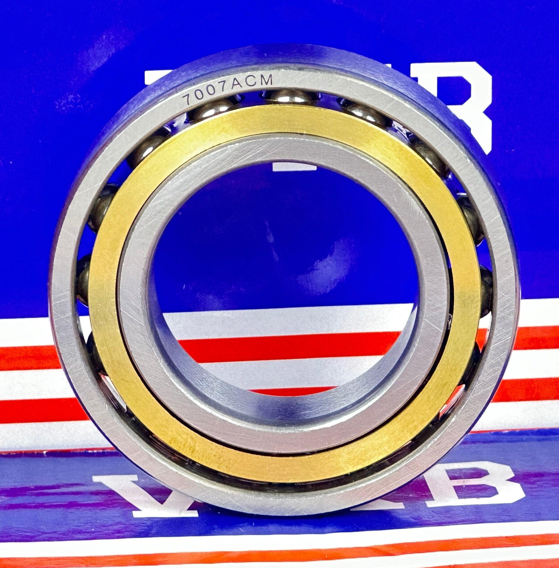 7007ACM Angular Contact bearing Bronze Cage 35x62x14 - VXB Ball Bearings