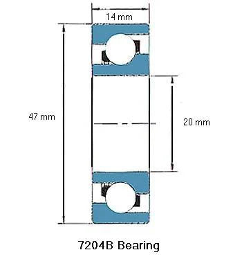 7204B Bearing Angular contact 7204B - VXB Ball Bearings