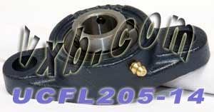 7/8 Bearing UCFL-205-14 + 2 Bolts Flanged Housing Mounted Bearings - VXB Ball Bearings