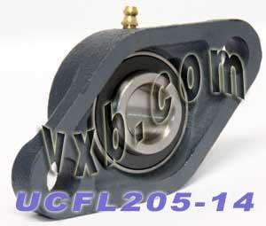 7/8 Bearing UCFL-205-14 + 2 Bolts Flanged Housing Mounted Bearings - VXB Ball Bearings