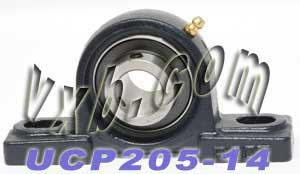 7/8 Bearing UCP205-14 + Pillow Block Cast Housing Mounted Bearings - VXB Ball Bearings