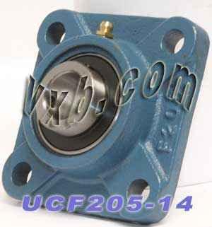 7/8 inch Bearing UCF205-14 + Square Flanged Cast Housing Mounted Bearings - VXB Ball Bearings