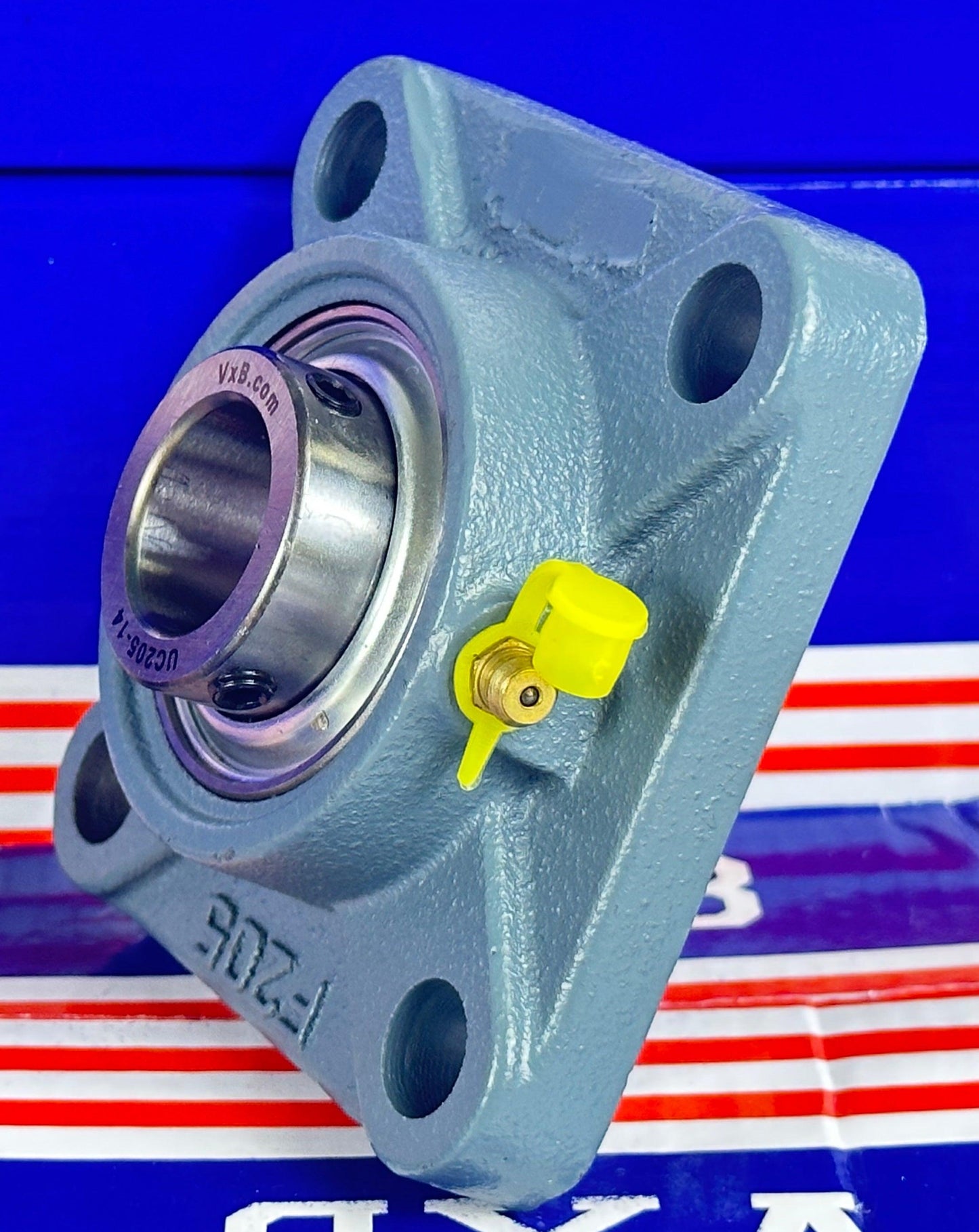 7/8 inch Bearing UCF205-14 + Square Flanged Cast Housing Mounted Bearings - VXB Ball Bearings