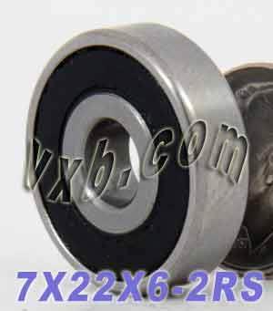 7x22x6 Bearing Sealed Miniature - VXB Ball Bearings