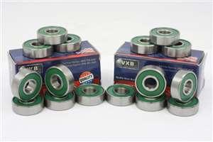 8 Skateboard Bearing Nylon Cage Sealed - VXB Ball Bearings