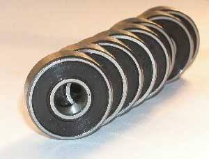 8 Skateboard Ceramic Bearing 608-2RS Si3N4:Sealed - VXB Ball Bearings