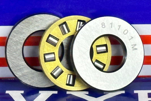 81101M Cylindrical Roller Thrust Bearings Bronze Cage 12x26x9 mm - VXB Ball Bearings