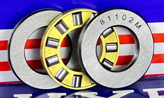 81102M Cylindrical Roller Thrust Bearings Bronze Cage 15x28x9 mm - VXB Ball Bearings