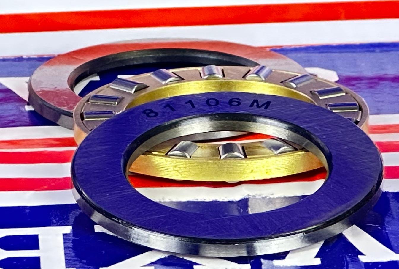 81106M Cylindrical Roller Thrust Bearings Bronze Cage 30x47x11 mm - VXB Ball Bearings