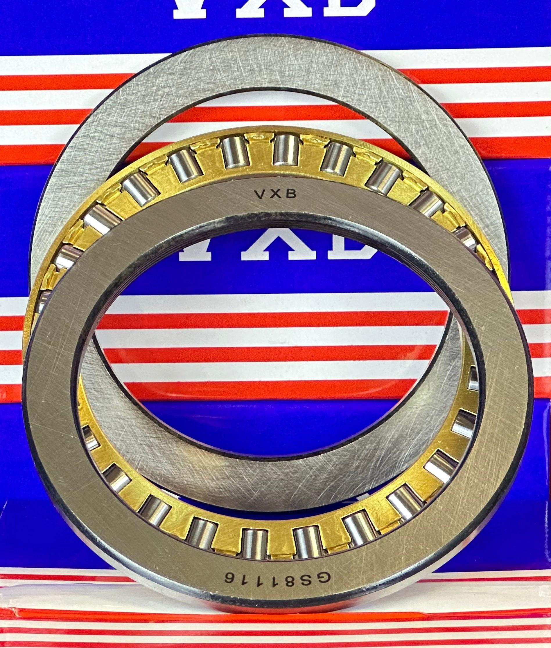 81116M Cylindrical Roller Thrust Bearings Bronze Cage 80x105x19 mm - VXB Ball Bearings