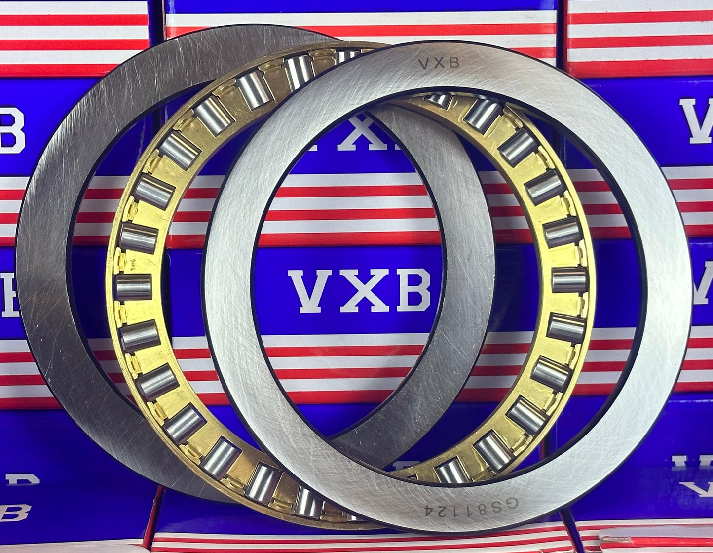 81124M Cylindrical Roller Thrust Bearings Bronze Cage 120x155x25 mm - VXB Ball Bearings