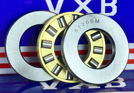 81205M Cylindrical Roller Thrust Bearings Bronze Cage 25x47x15 mm - VXB Ball Bearings