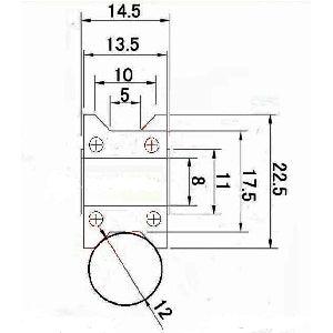8mm Bore Bearing with 22.5mm Pulley T Groove Shaft Sliding Ball Bearing 8x22.5x14.5mm - VXB Ball Bearings
