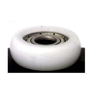 8mm Bore Bearing with 27.5mm White Plastic Tire 8x27.5x8mm - VXB Ball Bearings