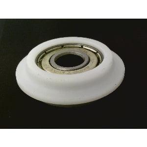 8mm Bore Bearing with 33mm POM plastic roller wheel Miniature Nylon Ball Bearings 8x33x9.5mm - VXB Ball Bearings
