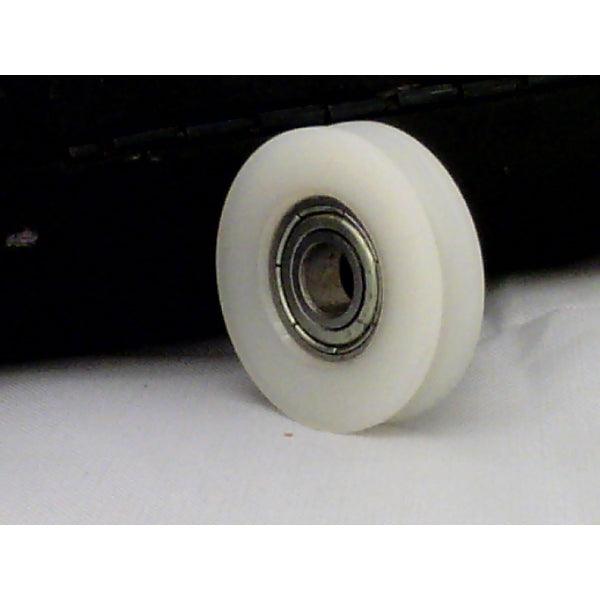 8mm Bore Bearing with 46mm Round Nylon Pulley U Groove Track Roller Bearing 8x46x10mm - VXB Ball Bearings