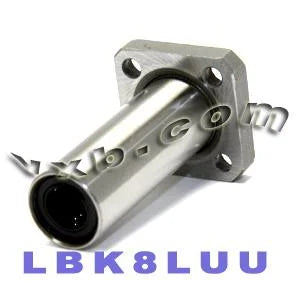 8mm Long Square Flanged Bushing Linear Motion - VXB Ball Bearings