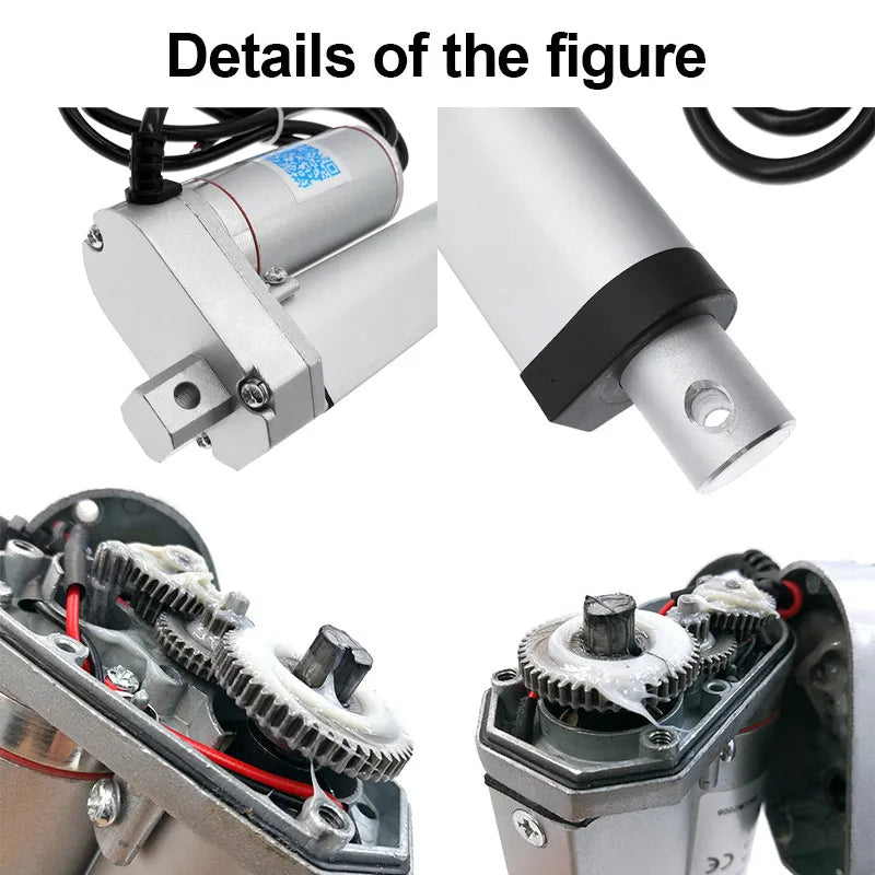 Linear Actuator 500mm Stroke 12V - 100 to 1500N