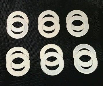 A Pack of 12 White seals for 608 Bearings - VXB Ball Bearings