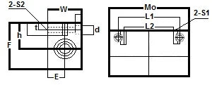 AK20GWUU NB 20mm Double Wide Compact Block Unit Motion Linear Bearings - VXB Ball Bearings
