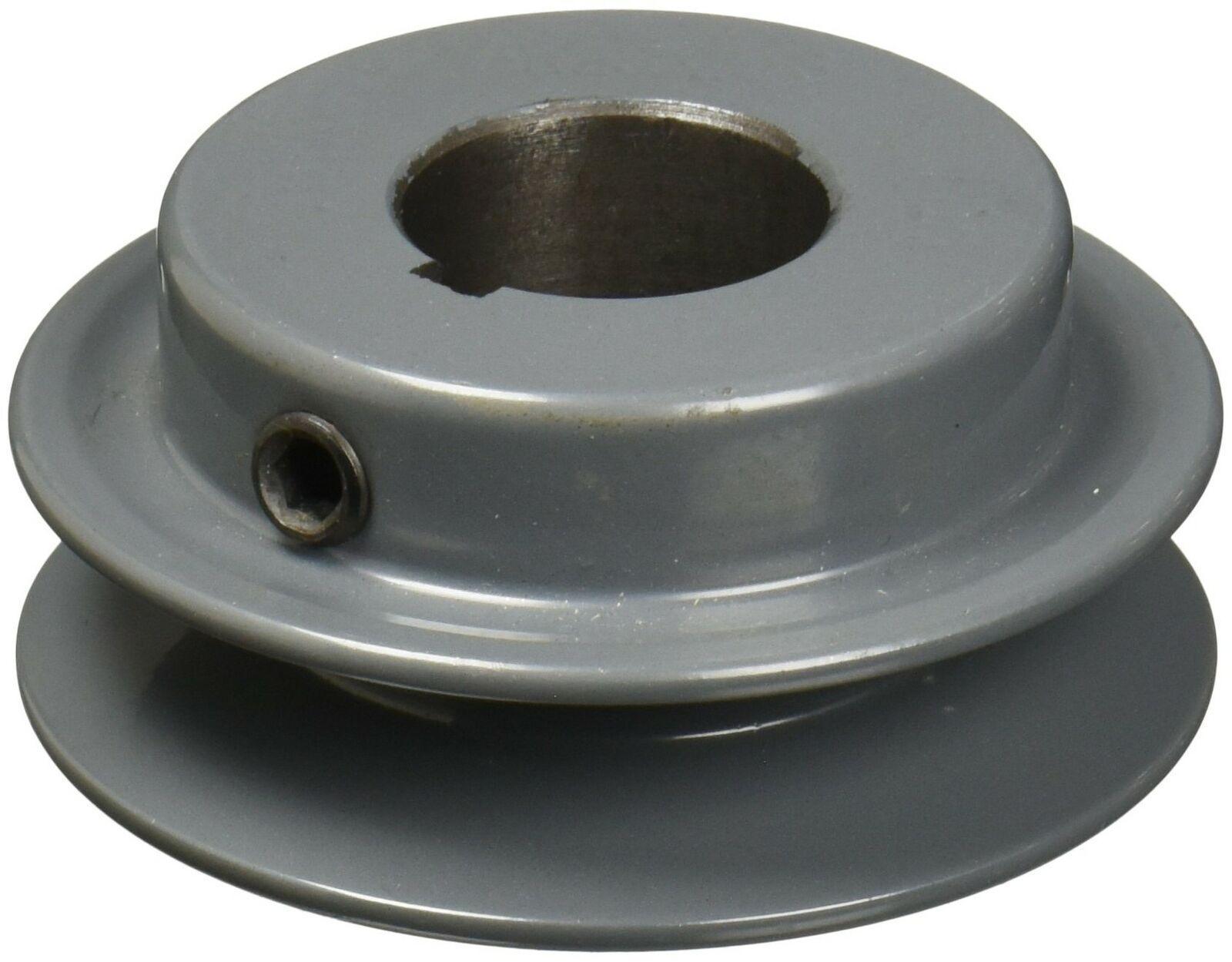 AK30 7/8" Bore Cast Iron Solid Sheave Pulley for V-belt size 3L, 4L OD: 3" ID: 7/8" AK3078 One Groove - VXB Ball Bearings