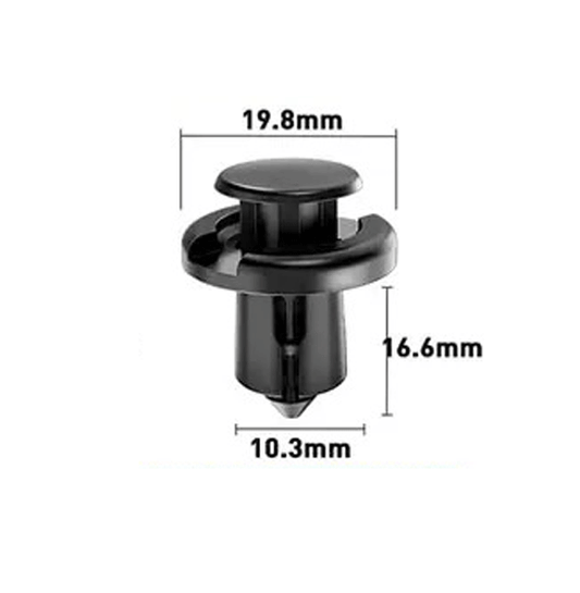 10.3mm Hole Push-in Plastic Rivet Sheet Metal Plugs size 16.6mm clip long, Bumper Type Fasteners Clips Nylon Push 10.3x16.6mm - VXB Ball Bearings
