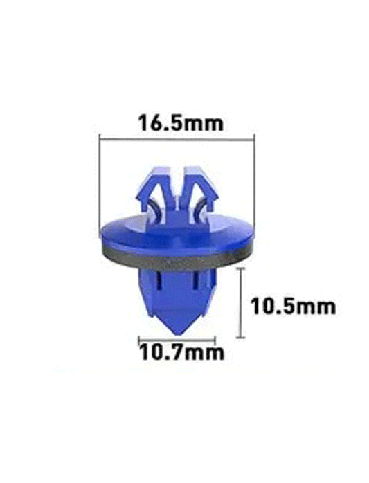 10.7mm Hole Push-in Plastic Rivet Sheet Metal Plugs size Front Bumper Type Fasteners Clips Nylon Push 10.7x10.5mm - VXB Ball Bearings
